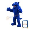 Fierce Power Blue Wolf Mascot Costume
