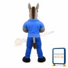 Cool Gray Power Donkey Mascot Costume