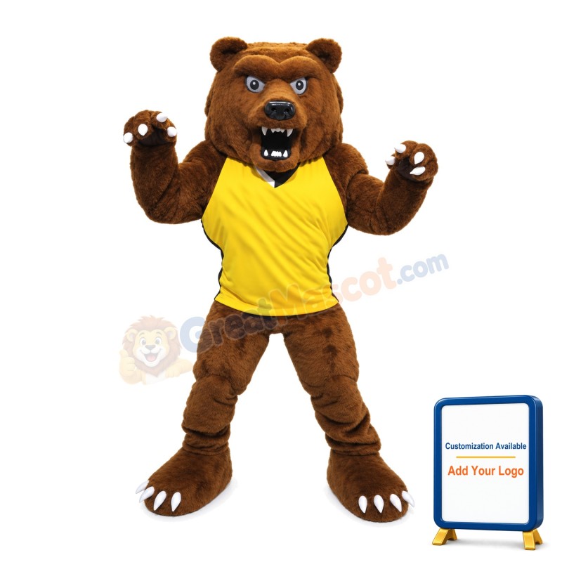 Power Grizzly Bear High school Mascot Costume