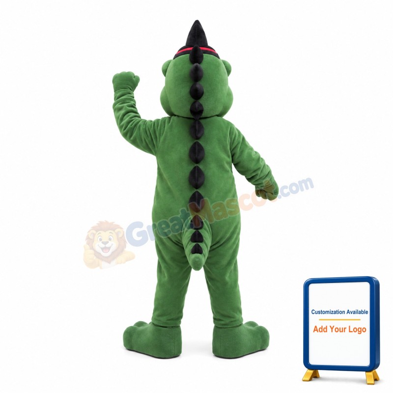 Fantasy Green Dragon Mascot Adult Costume