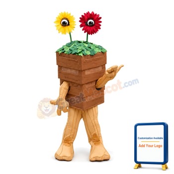 Funny Potted Flowers Mascot Costume For Halloween Party