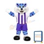 Smiling Blue Tiger Middle School Mascot Costume