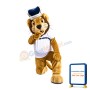 University Big Blue Crown Lion Mascot Costume