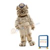 University Fierce Grey Bulldog Mascot Costume