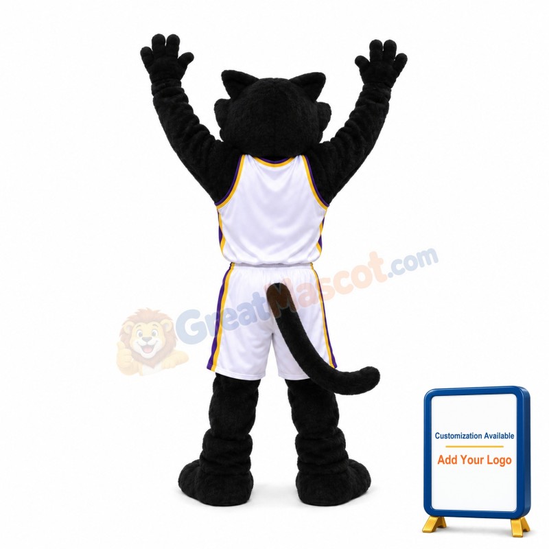 University Black Panther Animal Mascot Costume