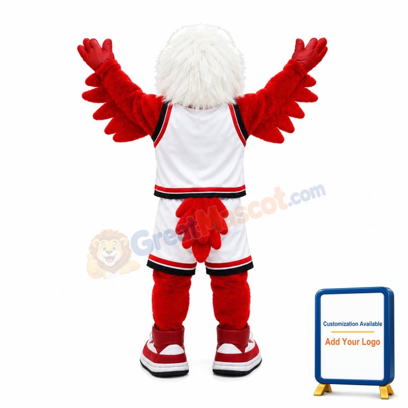 University Red Hawk Mascot Costume