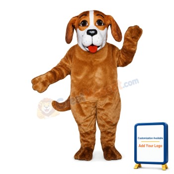 Lovely Hound Dog Mascot Costume For Adult