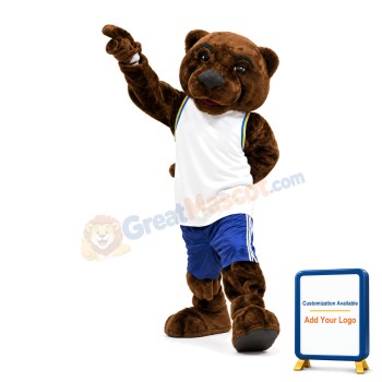 University Brown Bear Mascot Costume