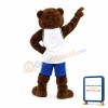 University Brown Bear Mascot Costume