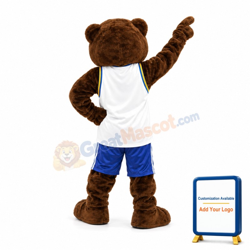 University Brown Bear Mascot Costume