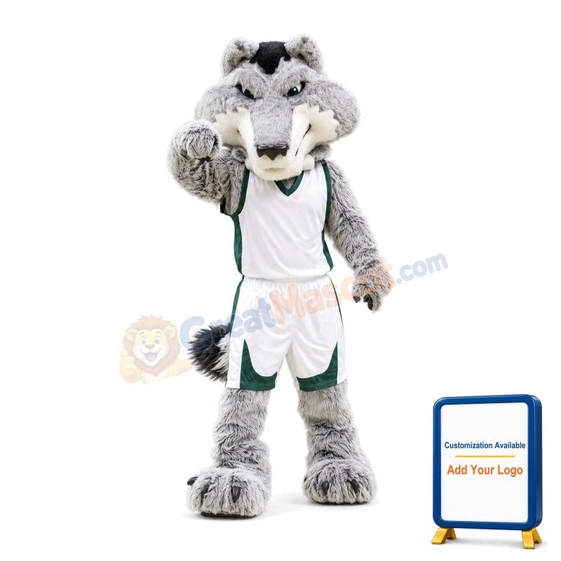 University Fierce Wolf Mascot Costume