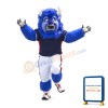 Football Purple Buffalo Mascot Costume