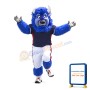 Football Purple Buffalo Mascot Costume