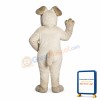 White Dog Mascot Adult Costume