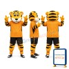 Soccer Roary The Tiger Mascot Costume