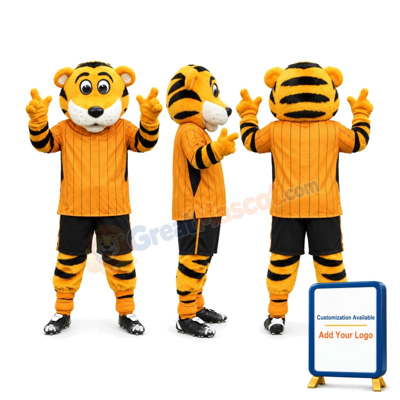Soccer Roary The Tiger Mascot Costume