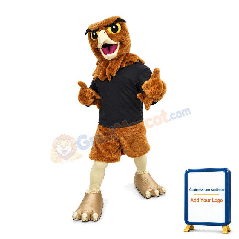 University Brown Falcon Mascot Adult Costume