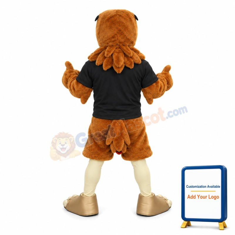 University Brown Falcon Mascot Adult Costume