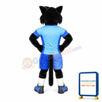College Power Black Panther Animal Mascot Costume