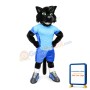 College Power Black Panther Animal Mascot Costume 