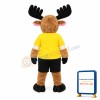 Sport Moose Cartoon Mascot Costume