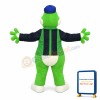 Football Green Dinosaur Mascot Costume