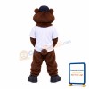 Baseball Brown Bear Mascot Costume