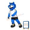 Ice Hockey Blue Tiger Mascot Costume