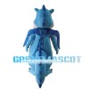 Adult Cartoon Blue Dragon Mascot Costume