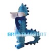 Adult Cartoon Blue Dragon Mascot Costume