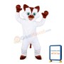 White Cat Mascot Adult Costume