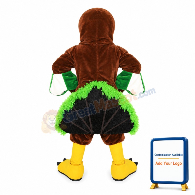 Fierce Turkey Mascot Adult Costume