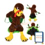 Fierce Turkey Mascot Adult Costume