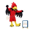 Red Phoenix Mascot Adult Costume