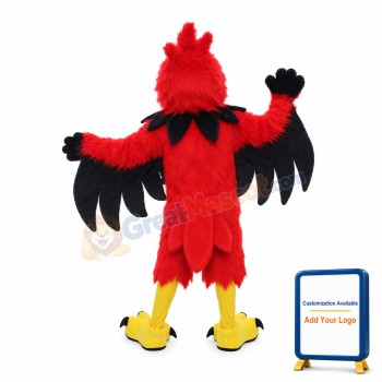 Red Phoenix Mascot Adult Costume