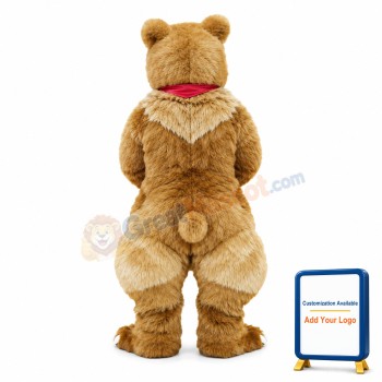 Grizzly Bear Mascot Adult Costume