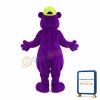 Purple Bear Mascot Adult Costume