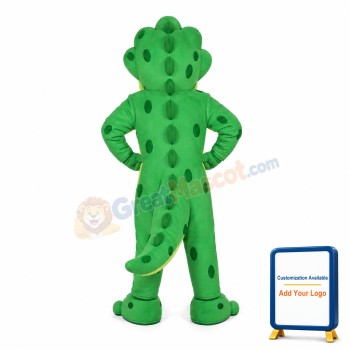Green Crocodile Mascot Adult Costume