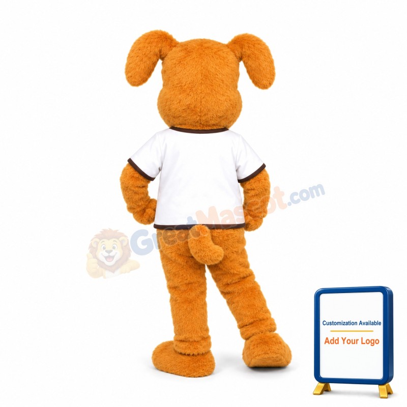 Sport Yellow Dog Mascot Adult Costume
