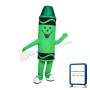 Cartoon Green Crayola Crayon Mascot Costume For Adult