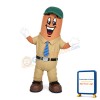 Cartoon Sausage Mascot Adult Costume