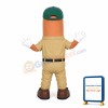 Cartoon Sausage Mascot Adult Costume