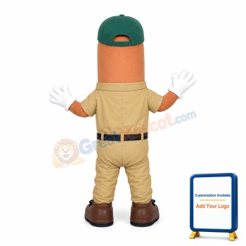 Cartoon Sausage Mascot Adult Costume