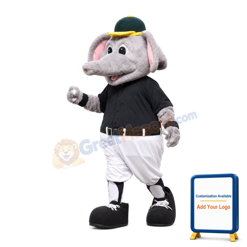 Baseball Elephant Mascot Adult Costume