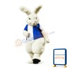 Football White Rabbit Mascot Adult Costume