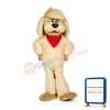 Long Hair Beige Dog Mascot Costume
