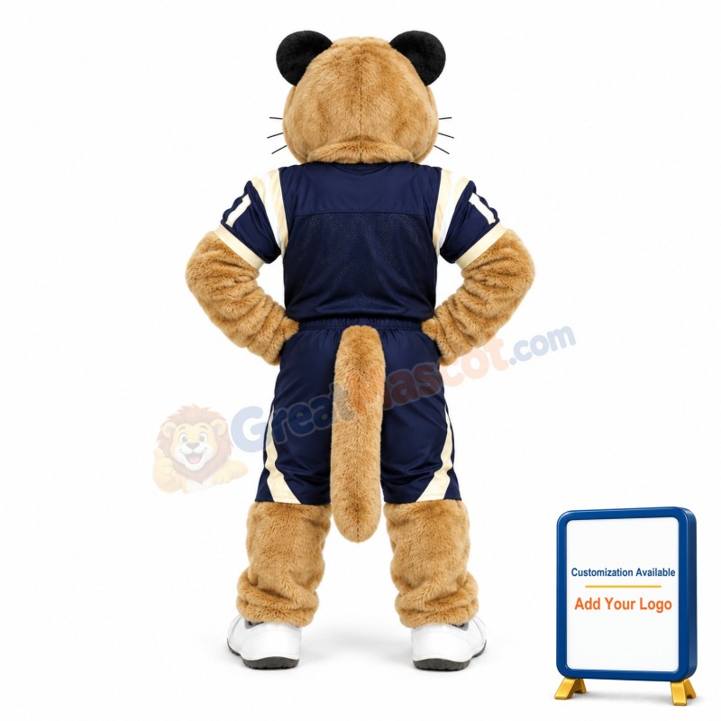 College Football Golden Panther Mascot Costume