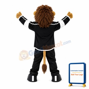 Ice Hockey Lion Mascot Adult Costume