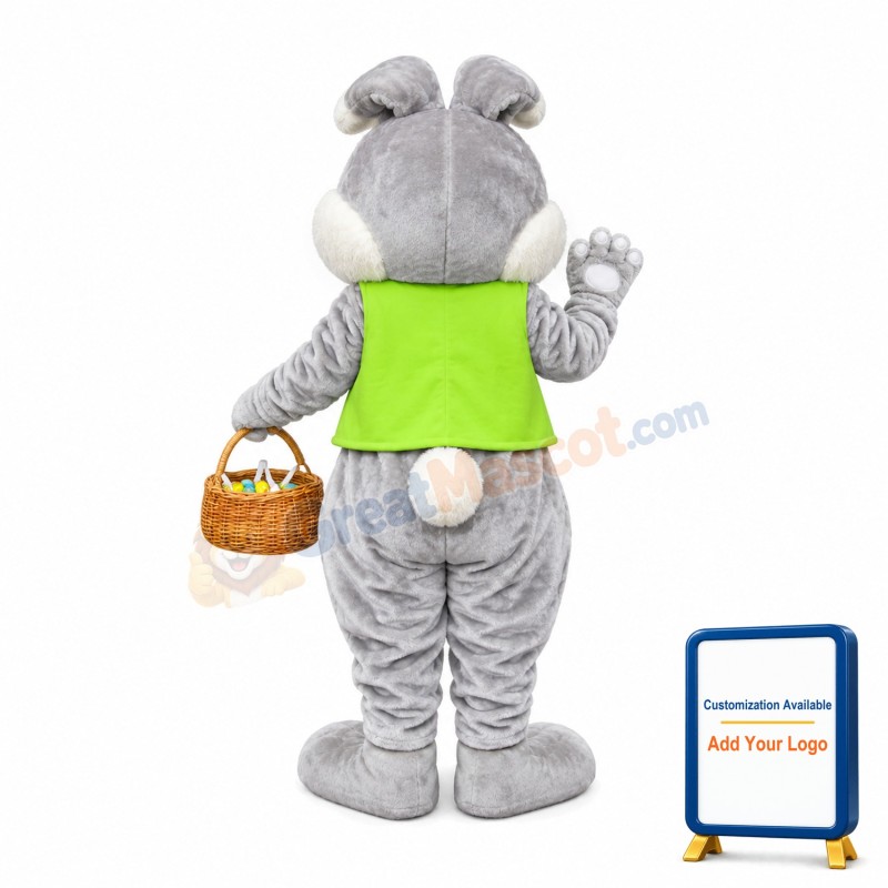 Cute Easter Bunny Mascot Adult Costume