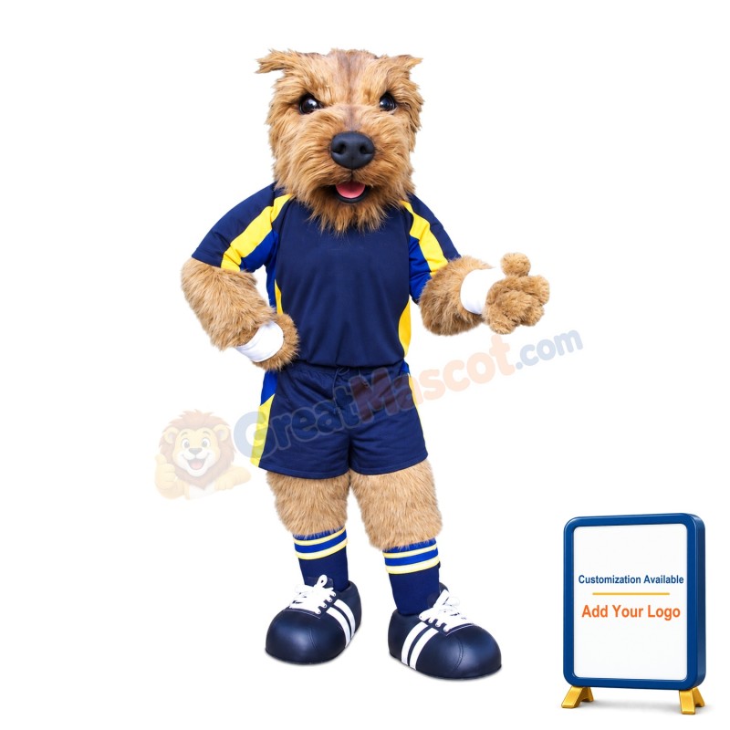 Football Norwich Terrier Dog Mascot Costume